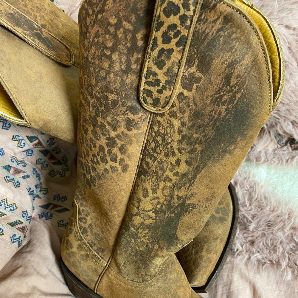 Old Gringo Leopardito tall boots NWOB - Picture 7 of 8